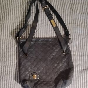Marc Jacobs Gray Quilted Shoulder Bag Handbag Large